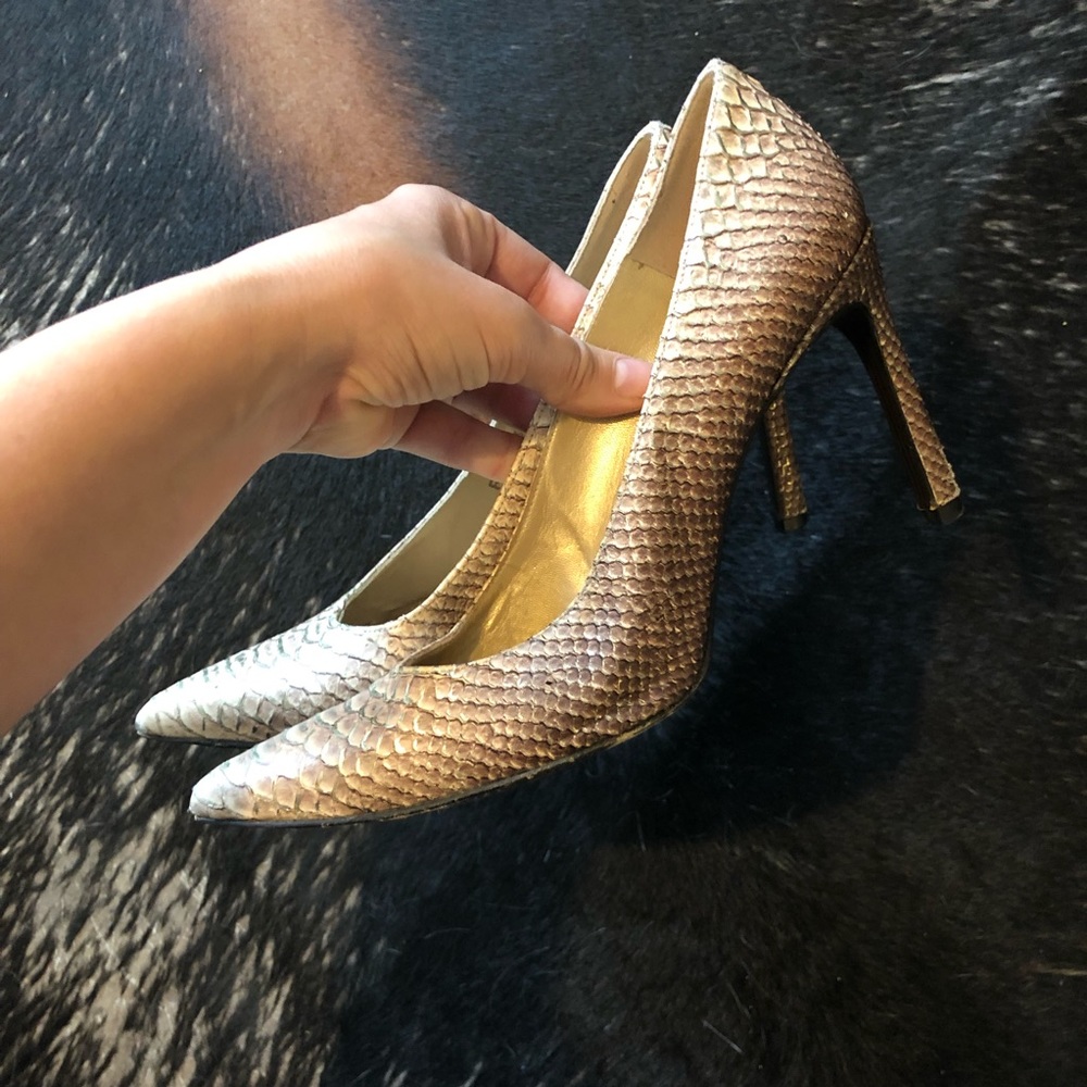 Stuart Weitzman Metallic Snake Pump - image 2